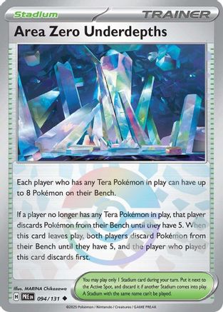 Area Zero Underdepths (Poke Ball Pattern) (94/131) - SV Prismatic Evolutions Holofoil - Uncommon
