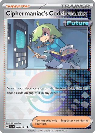 Ciphermaniac's Codebreaking (Poke Ball Pattern) (104/131) - SV Prismatic Evolutions Holofoil - Uncommon
