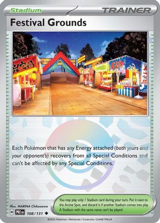 Festival Grounds (Poke Ball Pattern) 108/131 - SV Prismatic Evolutions Holofoil - Uncommon
