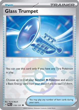 Glass Trumpet (Poke Ball Pattern) (110/131) - SV Prismatic Evolutions Holofoil - Uncommon