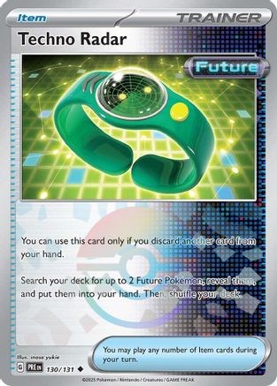 Techno Radar (Poke Ball Pattern) (130/131) - SV Prismatic Evolutions Holofoil - Uncommon
