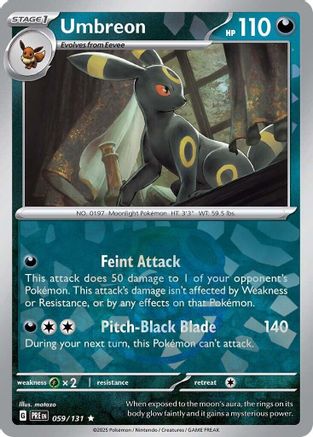 Umbreon (Master Ball Pattern) (59/131) - SV Prismatic Evolutions Holofoil - Rare