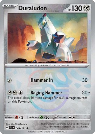Duraludon (Master Ball Pattern) (69/131) - SV Prismatic Evolutions Holofoil - Common
