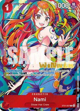 (ST01-007) Nami (2025 New Year Event Winner) - One Piece Promotion Cards Foil