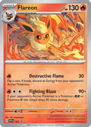 Flareon (Cosmos Holo) (167) - SV Scarlet & Violet Promo Cards Holofoil - Promo