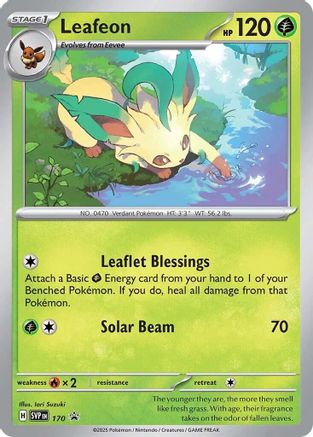 Leafeon (Cosmos Holo) (170) - SV Scarlet & Violet Promo Cards Holofoil - Promo