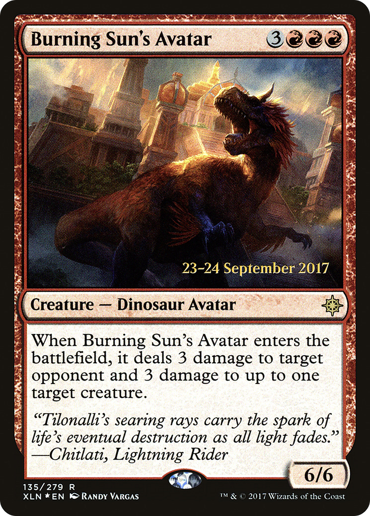 Burning Sun's Avatar (PRE-135S) - Ixalan Promos (Prerelease) Foil