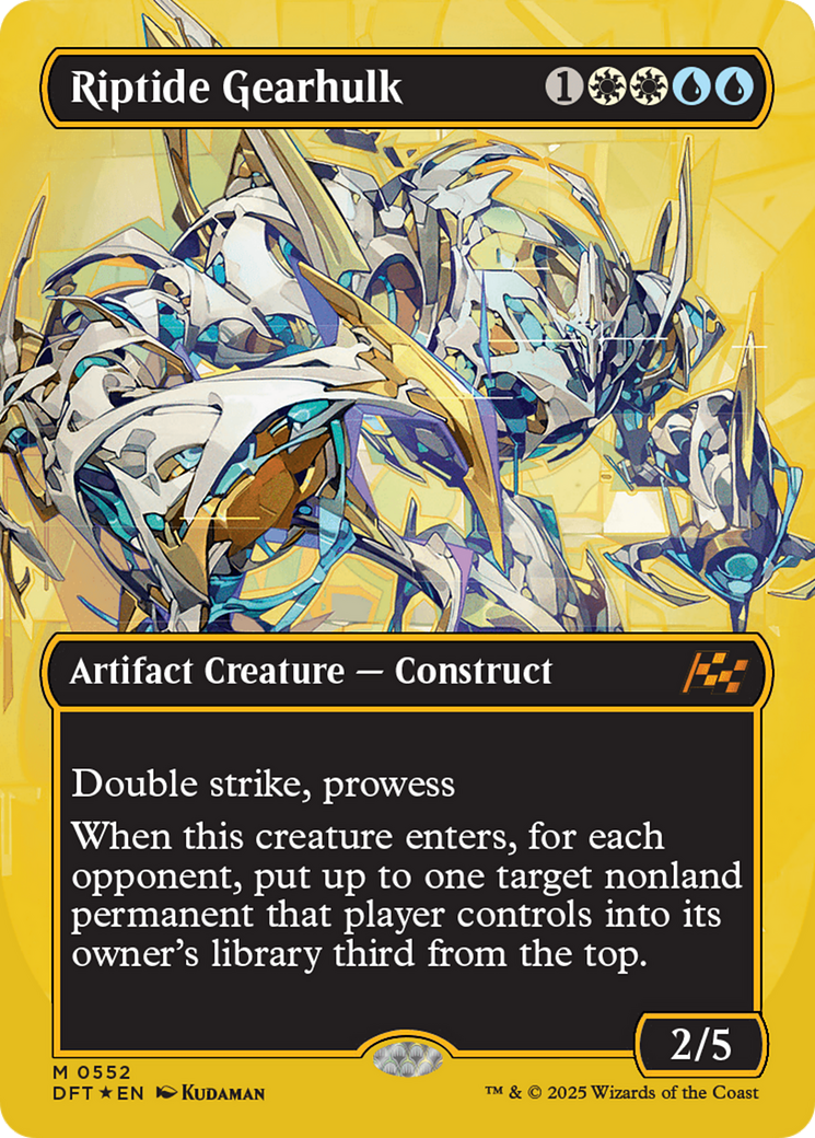 Riptide Gearhulk (Borderless)(DFT-552) - Aetherdrift Foil
