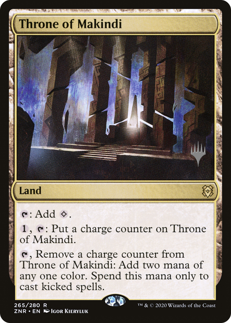 Throne of Makindi (PPZNR-265P) - Zendikar Rising Promos (Promo Pack) Foil