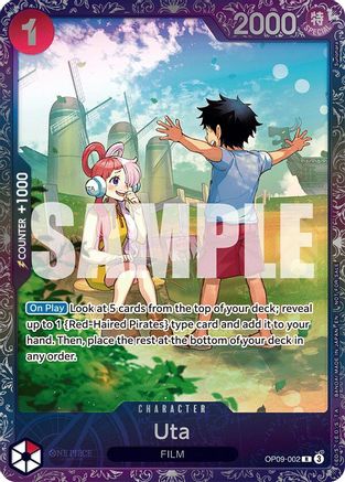 (OP09-002) Uta (Treasure Cup 2025) - One Piece Promotion Cards Foil
