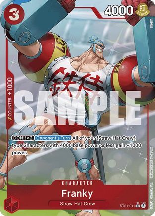 (ST21-011) Franky (Parallel) - Starter Deck EX: Gear 5 Foil
