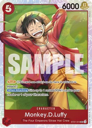 (ST21-014) Monkey.D.Luffy (014) - Starter Deck EX: Gear 5 Foil