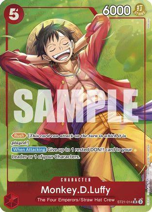 (ST21-014) Monkey.D.Luffy (014) (Parallel) - Starter Deck EX: Gear 5 Foil