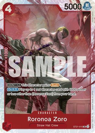 (ST21-015) Roronoa Zoro - Starter Deck EX: Gear 5 Foil