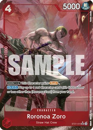 (ST21-015) Roronoa Zoro (Parallel) - Starter Deck EX: Gear 5 Foil