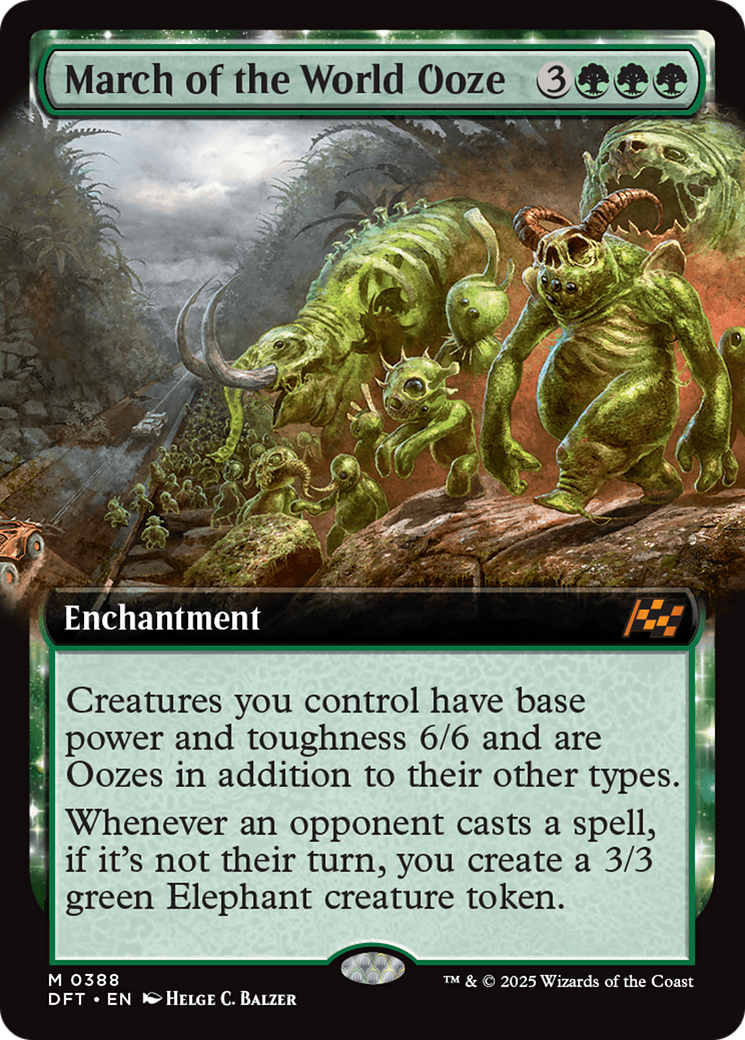 March of the World Ooze (Extended Art) (DFT-388) - Aetherdrift: (Extended Art) Foil