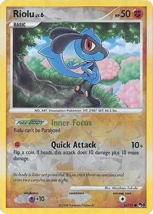 Riolu (Cracked Ice Holo) (16/null) - Miscellaneous Cards & Products Holofoil - Common