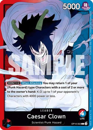 (OP10-002) Caesar Clown (002) - Royal Blood Normal