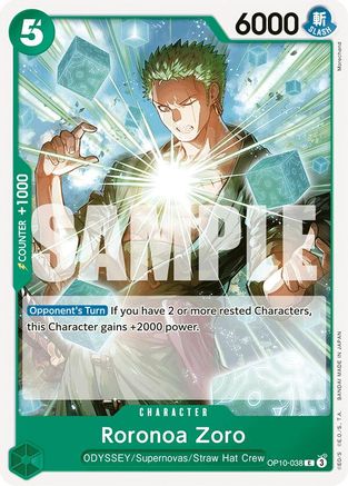 (OP10-038) Roronoa Zoro (038) - Royal Blood Normal