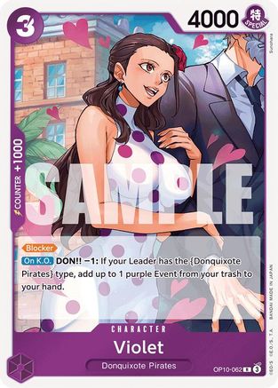 (OP10-062) Violet - Royal Blood Foil