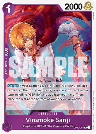 (OP10-063) Vinsmoke Sanji - Royal Blood Foil