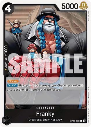 (OP10-090) Franky (090) - Royal Blood Foil