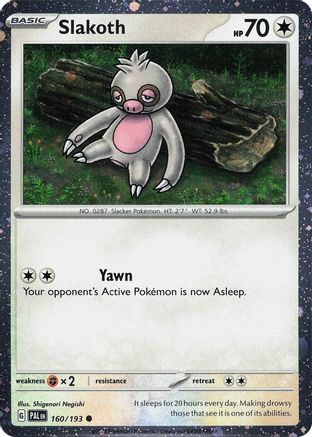 Slakoth (Cosmos Holo) (160/193) - Miscellaneous Cards & Products Holofoil - Common