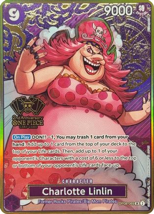 (OP08-069) Charlotte Linlin (One Piece Japanese Version 2nd Anniversary Set) - One Piece Promotion Cards Foil