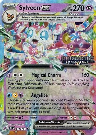 Sylveon ex (Prismatic Evolutions Stamp) (41/131) - Miscellaneous Cards & Products Holofoil - Promo
