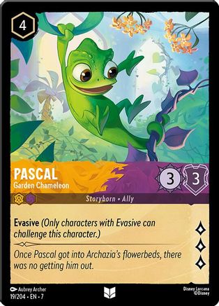 (019/204) Pascal - Garden Chameleon - Archazia's Island Cold Foil