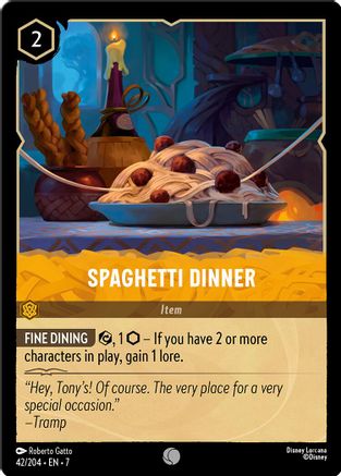(042/204) Spaghetti Dinner - Archazia's Island Cold Foil
