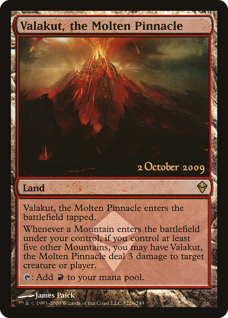 Valakut, the Molten Pinnacle (LARP-228★) - Zendikar Promos Foil