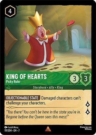 (111/204) King of Hearts - Picky Ruler - Archazia's Island Cold Foil