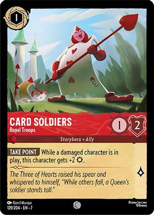 (129/204) Card Soldiers - Royal Troops - Archazia's Island Cold Foil