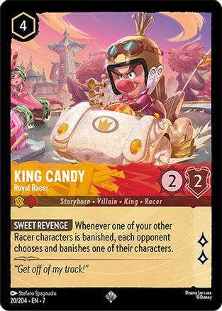 (020/204) King Candy - Royal Racer - Archazia's Island Cold Foil