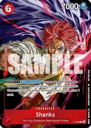 (P-083) Shanks (Event Pack Vol. 6) - One Piece Promotion Cards Foil