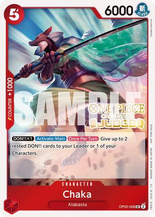 (OP05-008) Chaka (Judge Pack Vol. 5) - One Piece Promotion Cards Foil