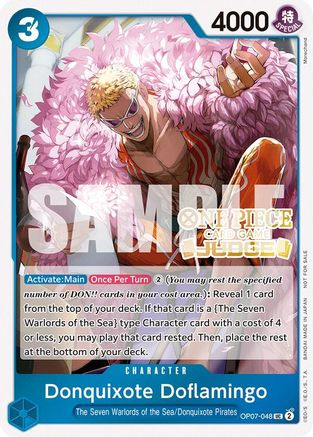 (OP07-048) Donquixote Doflamingo (Judge Pack Vol. 5) - One Piece Promotion Cards Foil
