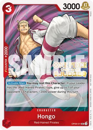 (OP09-011) Hongo (Judge Pack Vol. 5) - One Piece Promotion Cards Foil