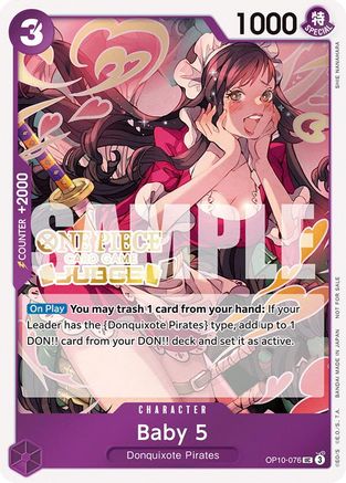 (OP10-076) Baby 5 (Judge Pack Vol. 5) - One Piece Promotion Cards Foil