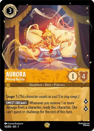 (014/204) Aurora - Waking Beauty - Archazia's Island Cold Foil
