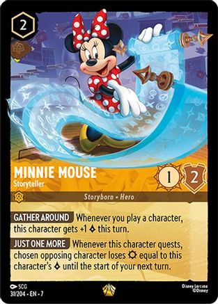 (031/204) Minnie Mouse - Storyteller - Archazia's Island Cold Foil