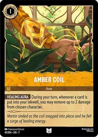 (041/204) Amber Coil - Archazia's Island Cold Foil