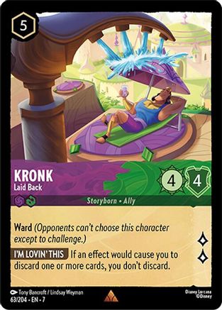 (063/204) Kronk - Laid Back - Archazia's Island Cold Foil
