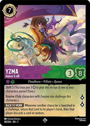(068/204) Yzma - Above It All - Archazia's Island Cold Foil