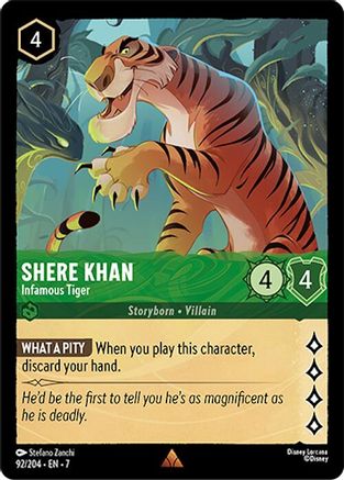 (092/204) Shere Khan - Infamous Tiger - Archazia's Island Normal