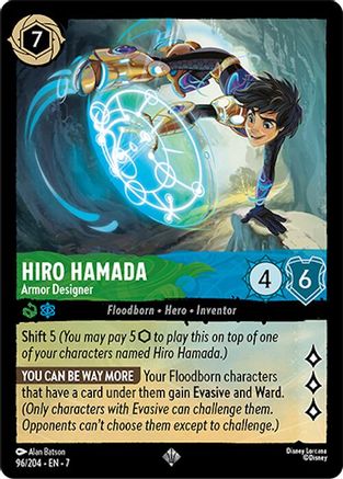 (096/204) Hiro Hamada - Armor Designer - Archazia's Island Cold Foil