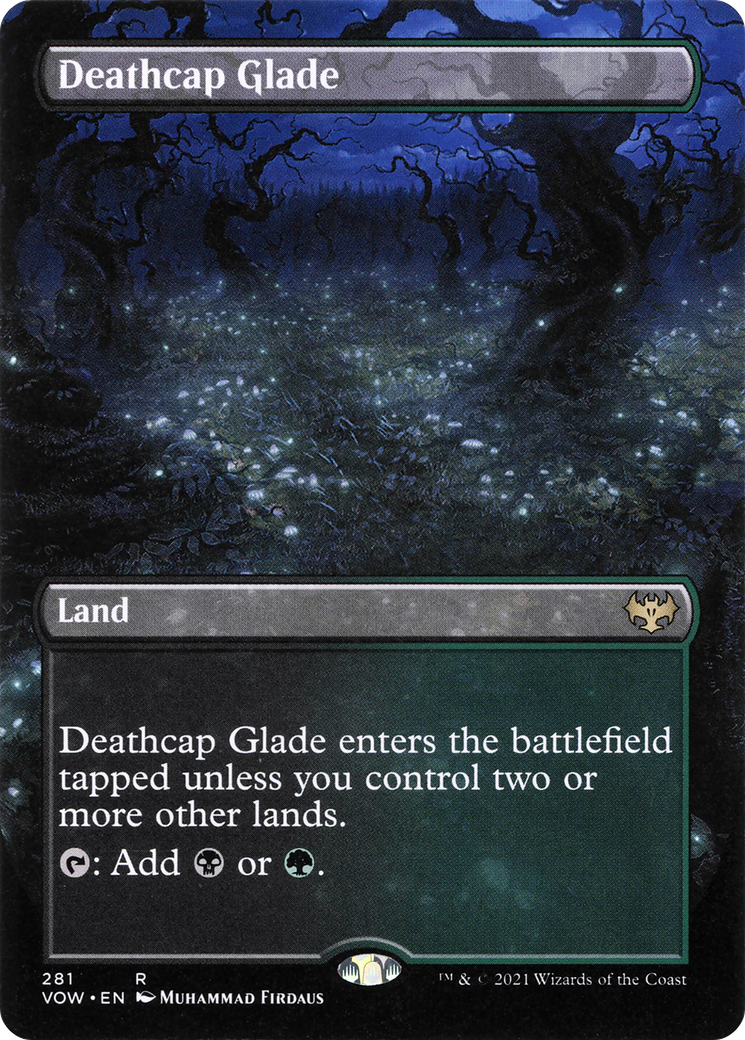 Deathcap Glade (Borderless)(VOW-281) - Innistrad: Crimson Vow Foil