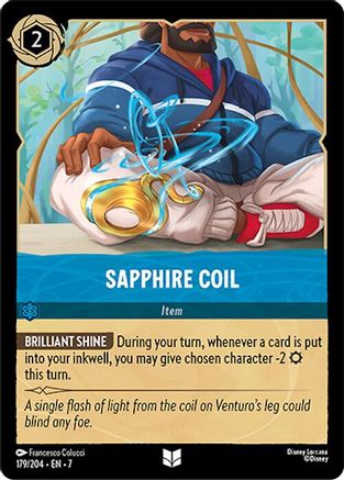 (179/204) Sapphire Coil - Archazia's Island Cold Foil