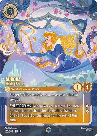 (205/204) Aurora - Waking Beauty (Enchanted) - Archazia's Island Holofoil
